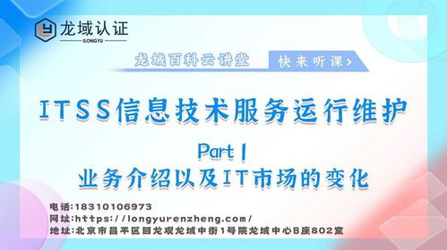 龍域認(rèn)證ITSS信息技術(shù)服務(wù)運(yùn)行維護(hù)業(yè)務(wù)介紹及市場(chǎng)變化下的IT咨詢(xún)服務(wù)趨勢(shì)